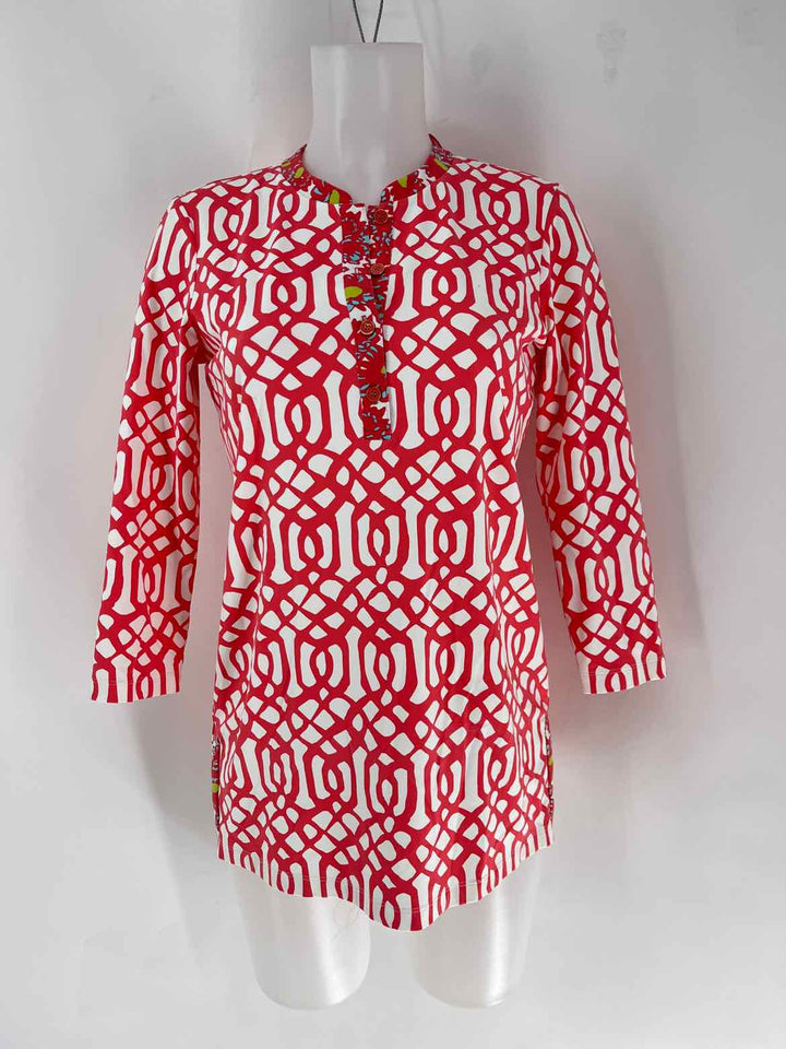 Size XS J MCLAUGHLIN Peach Shirt