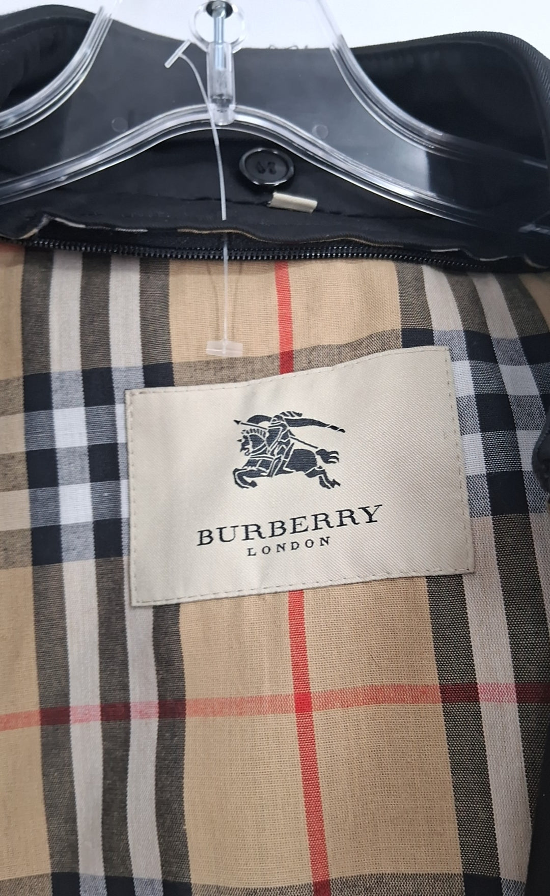 Size 4P Burberry Black Luxury - Jacket