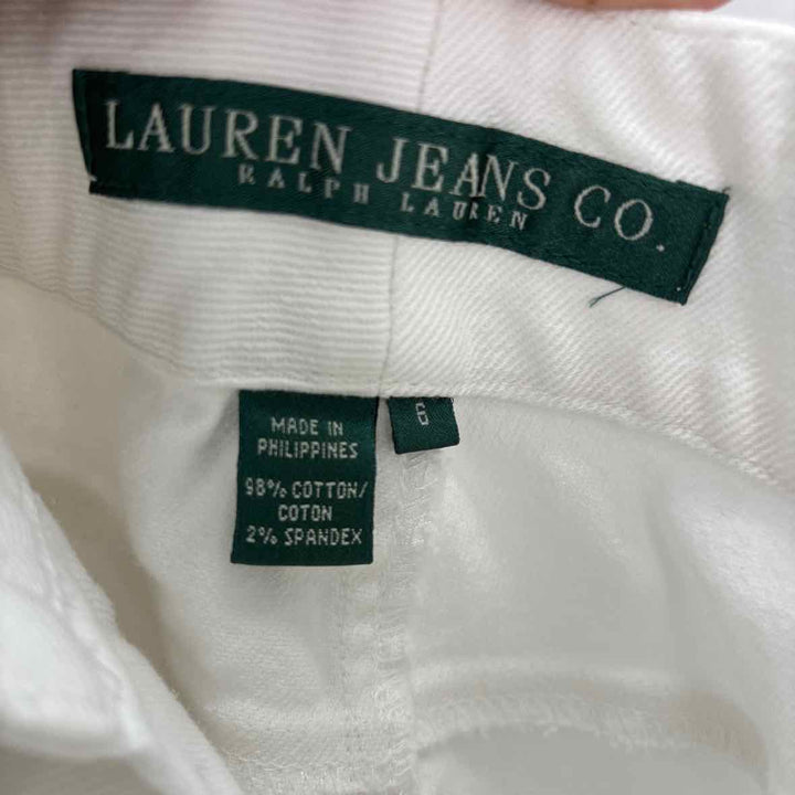 Size 6 RALPH LAUREN White Denim Jeans