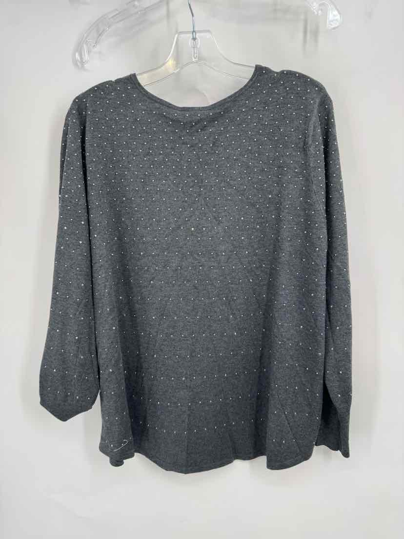 Size XL Chico's Silver Sweater