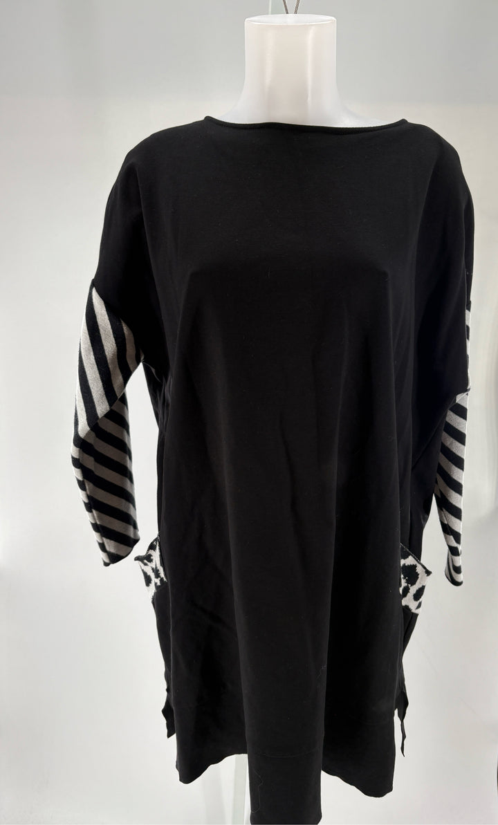 Size L Black Cotton Shirt