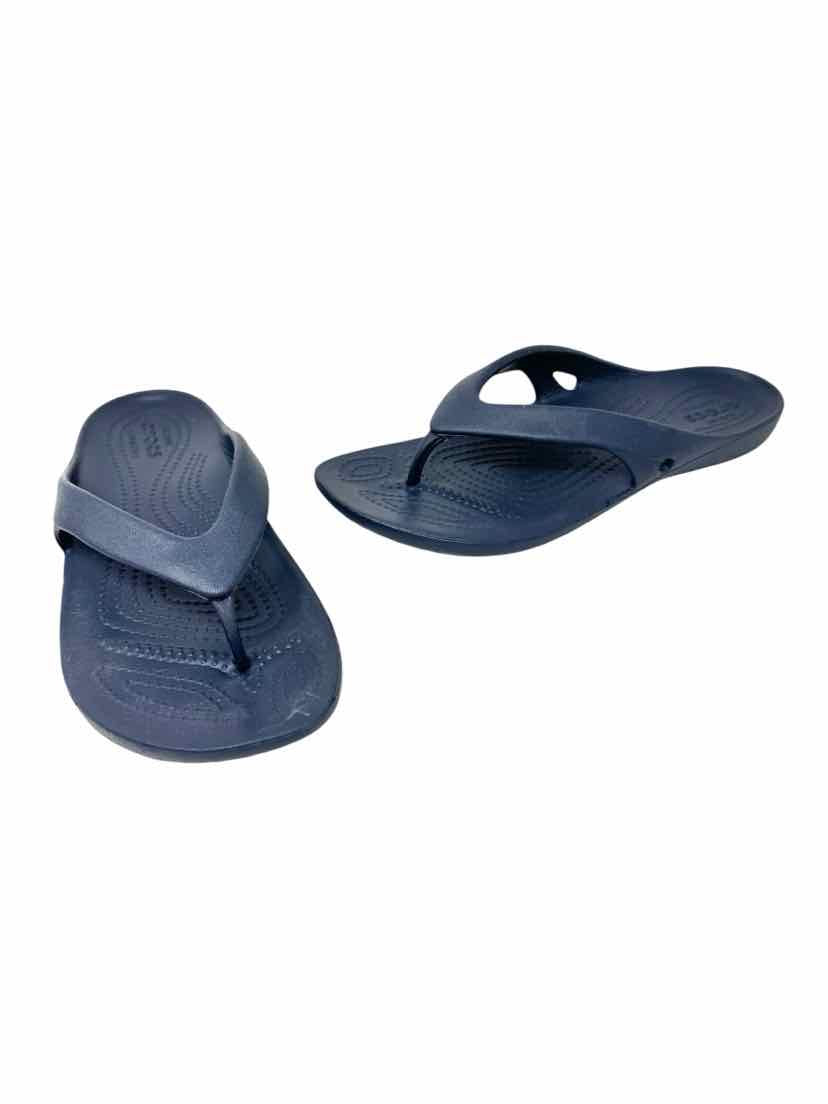 Shoe Size 7 Crocs Navy Sandals