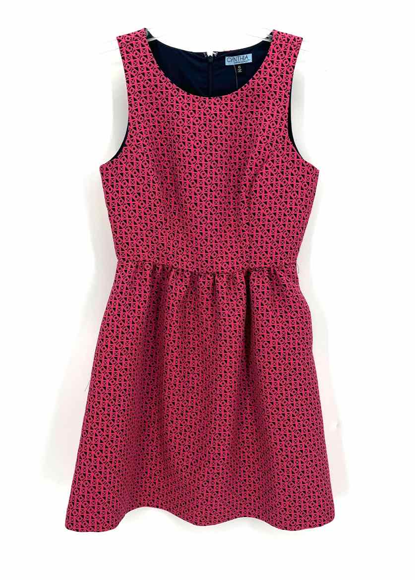 Size 6 CYNTHIA ROWLEY PINK PRINT Dress