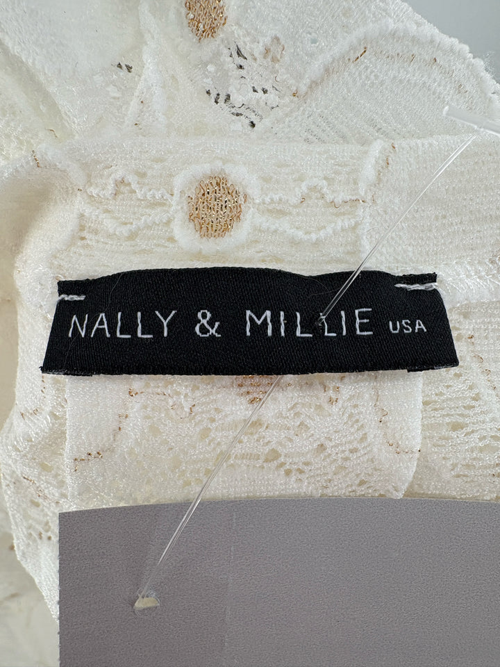 Size S NALLY & MILLIE Cream Shirt