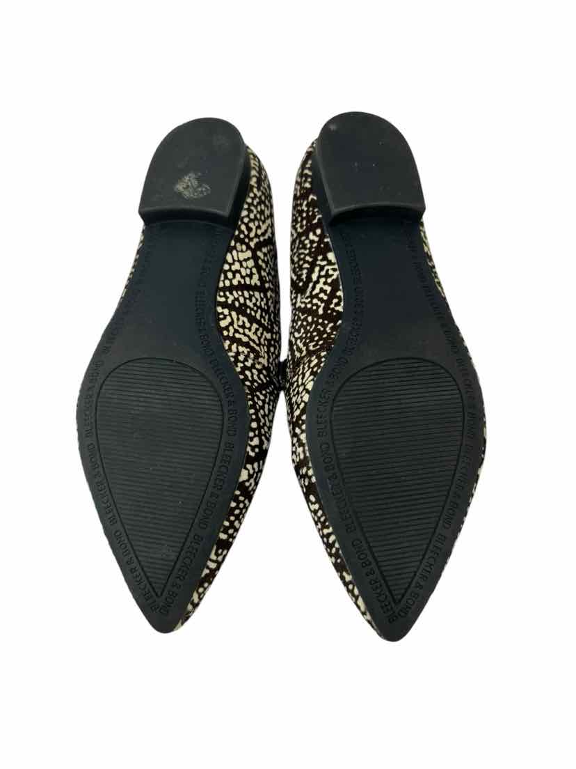 Shoe Size 6.5 Brown Print Flats