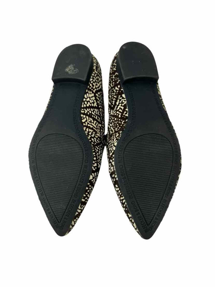 Shoe Size 6.5 Brown Print Flats