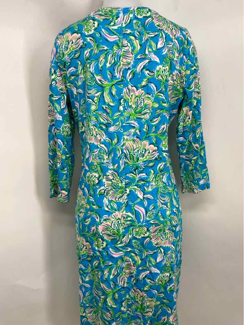 Size L Lilly Pulitzer Blue Print Dress