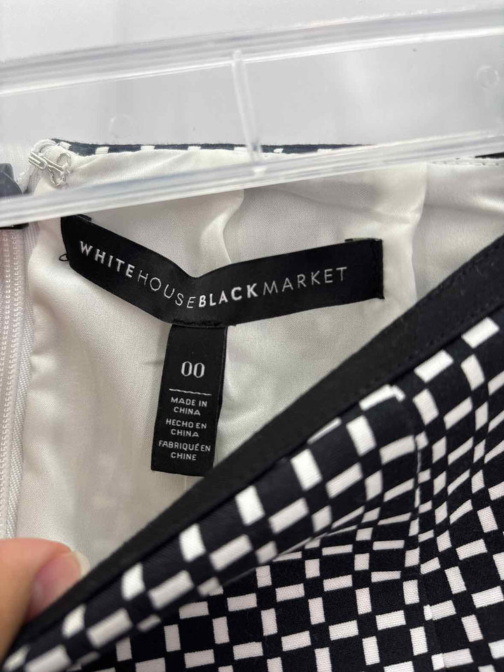 Size 00 White House Black Market Black Skirt