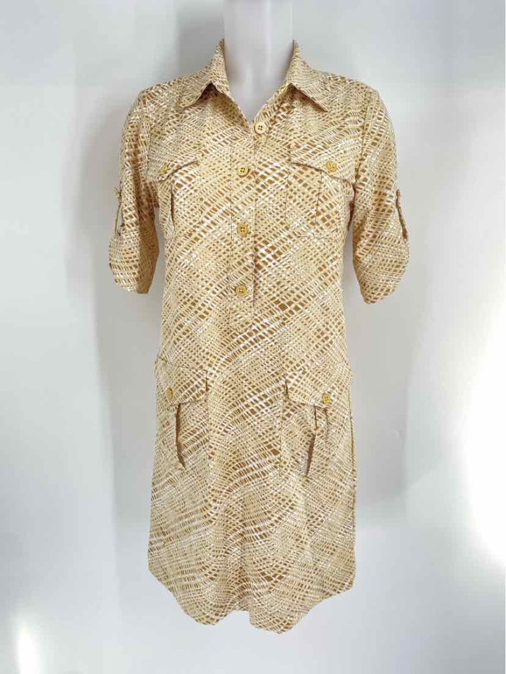 Size M J MCLAUGHLIN Tan Dress