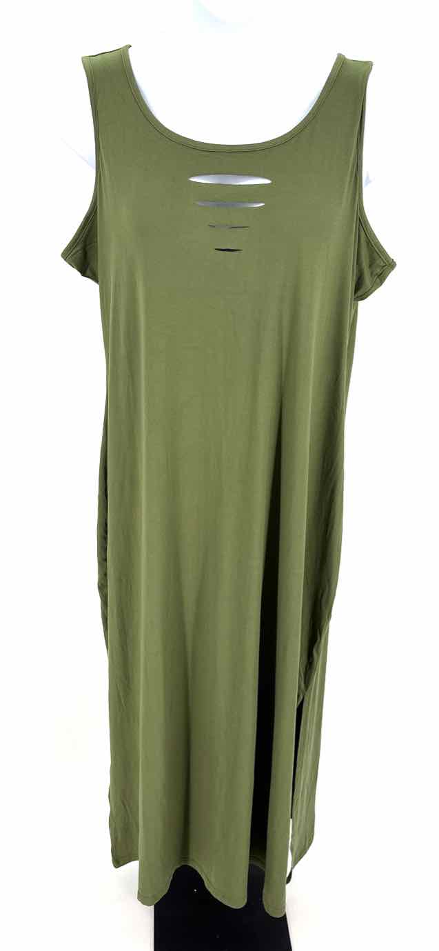 Size 3X ROUGE Green Dress