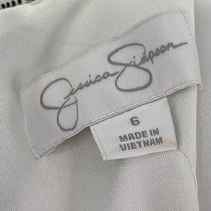 Size 6 Jessica Simpson Black/White Dress