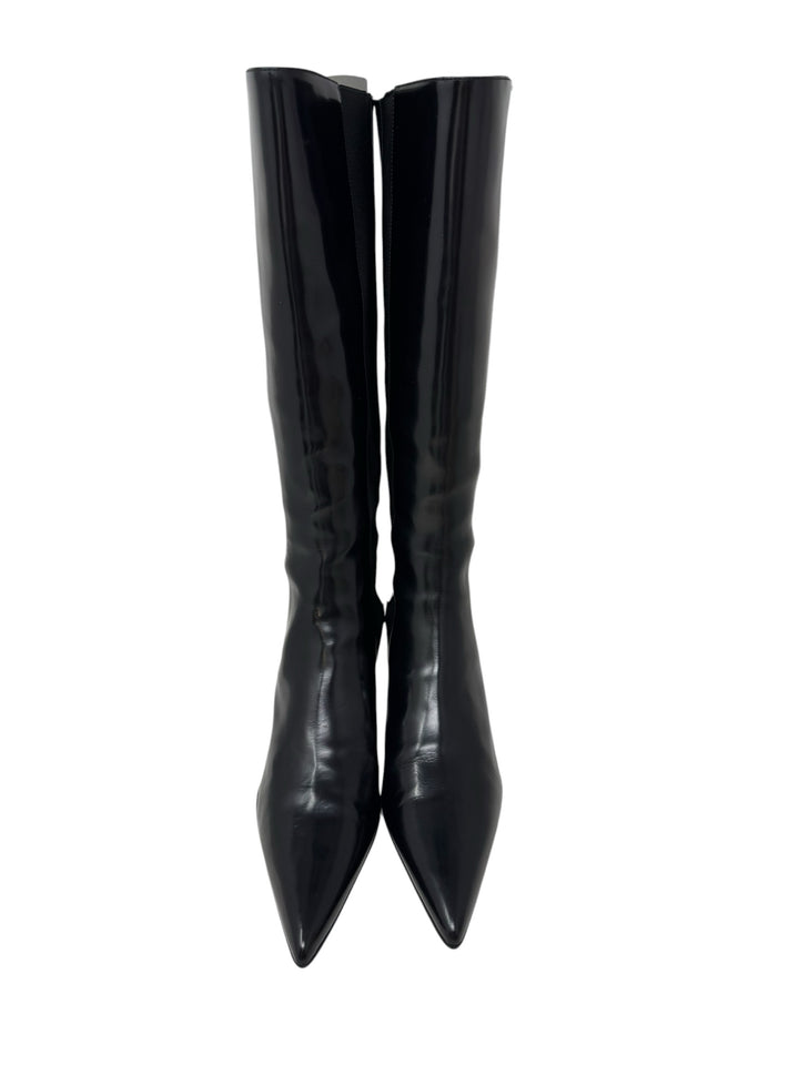 Shoe Size 41 PRADA Black Leather Luxury - Boots