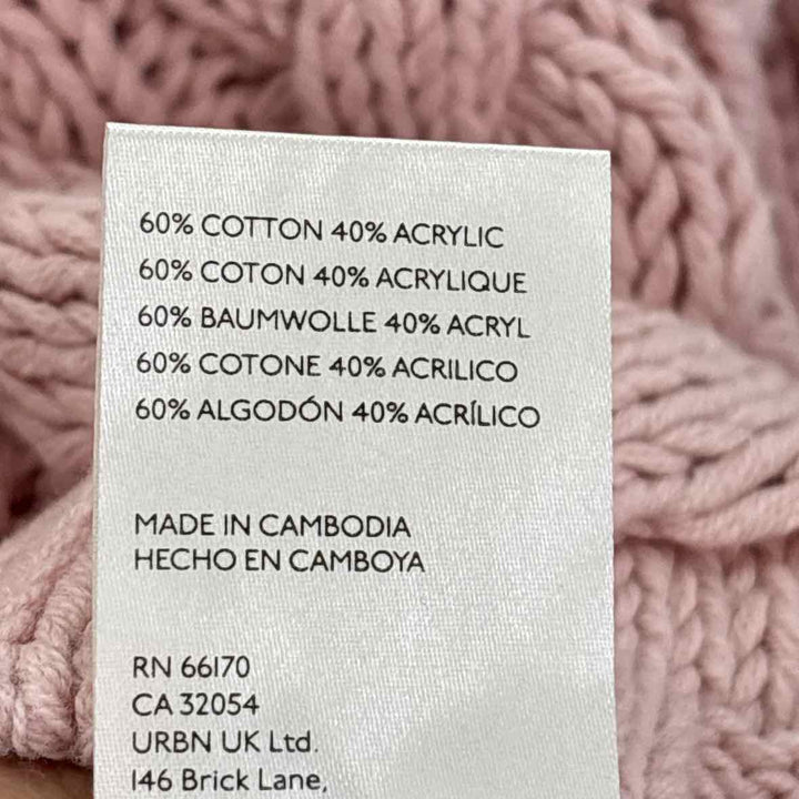 Size L FREE PEOPLE Pink Sweater