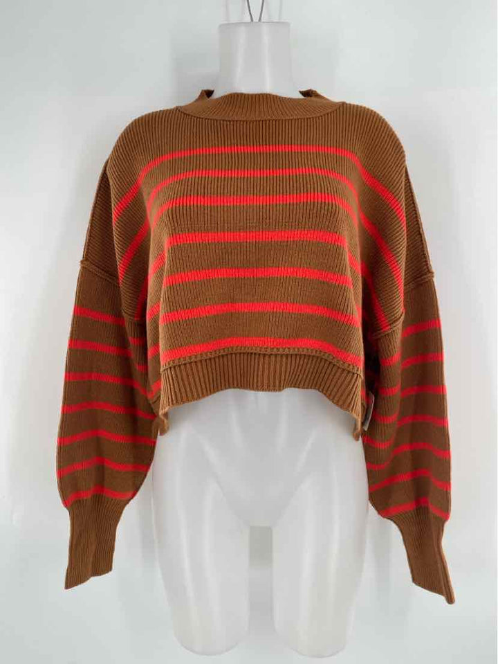 Size M FREE PEOPLE Brown Sweater