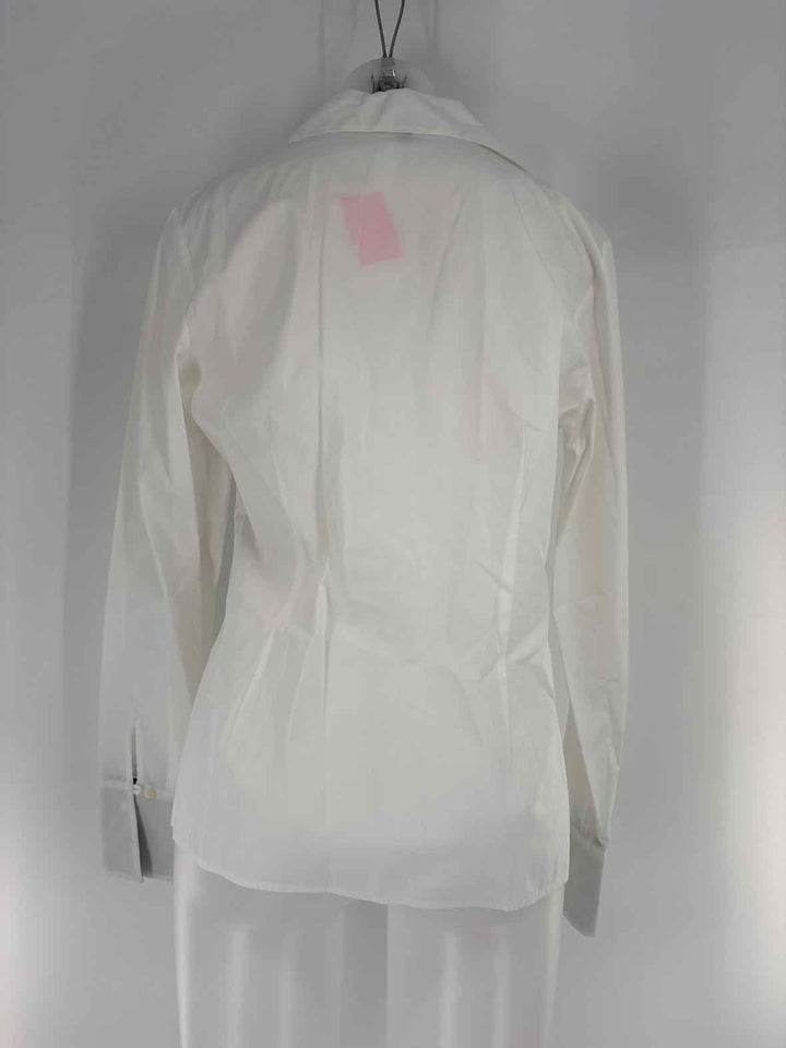 Size 2 Burberry White Cotton Shirt