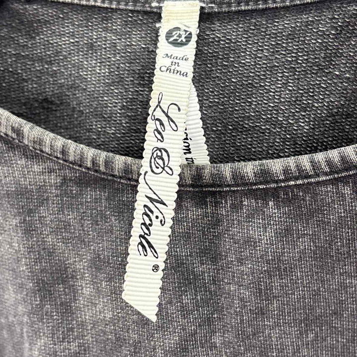 Size 2X Gray Sweater