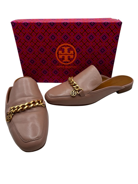 Shoe Size 8 Tory Burch Pink Leather Flats