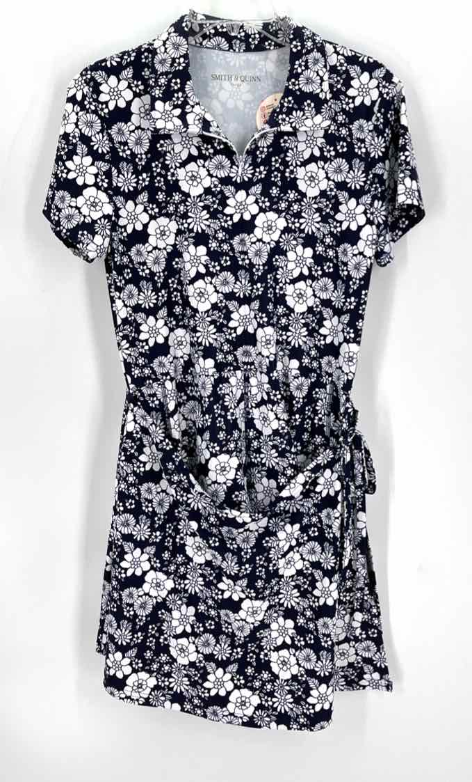 Size L Navy Print Dress