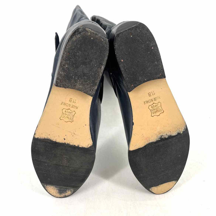 Shoe Size 11 Navy Leather Boots