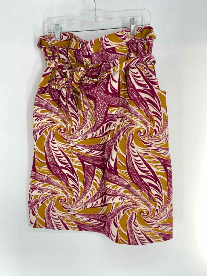 Size L Anthropologie Burgundy Skirt