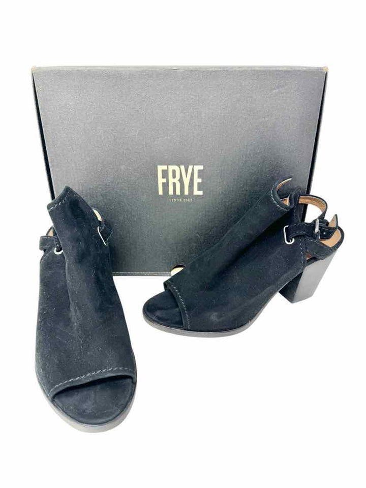 Shoe Size 8 Frye Black Suede Boots