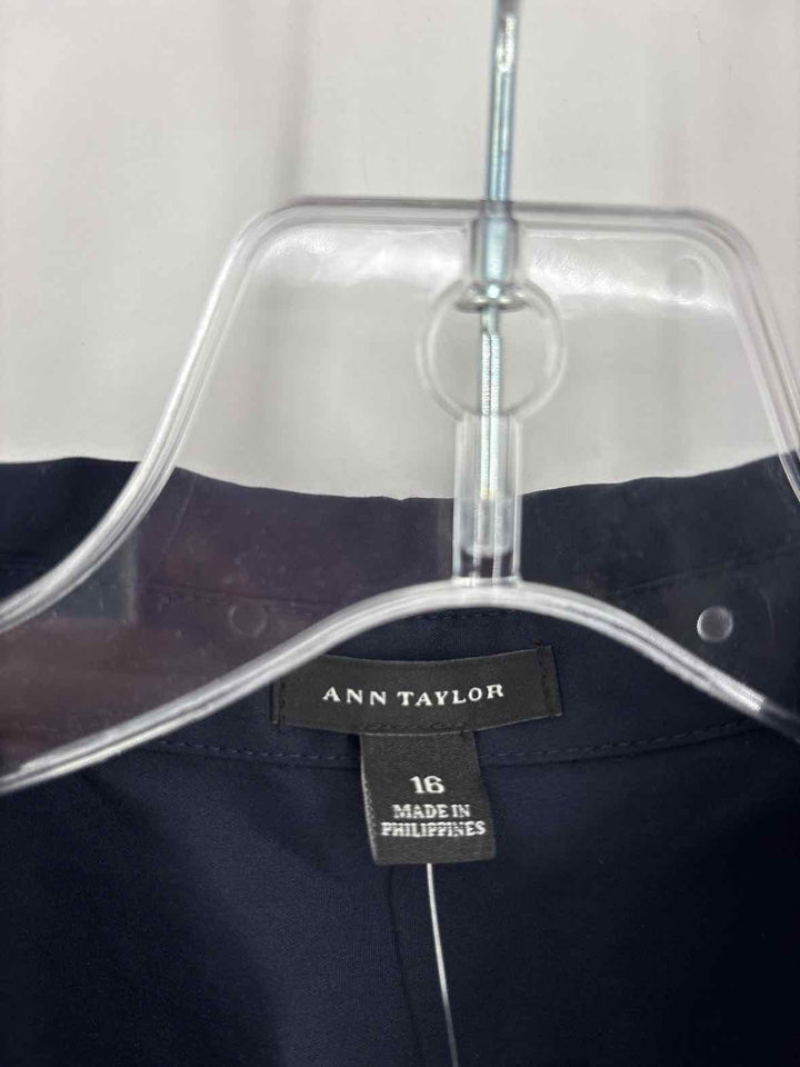 Size 16 Ann Taylor Navy Shirt