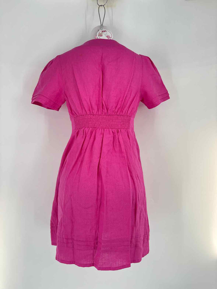 Size 6P Boden Pink Linen Dress