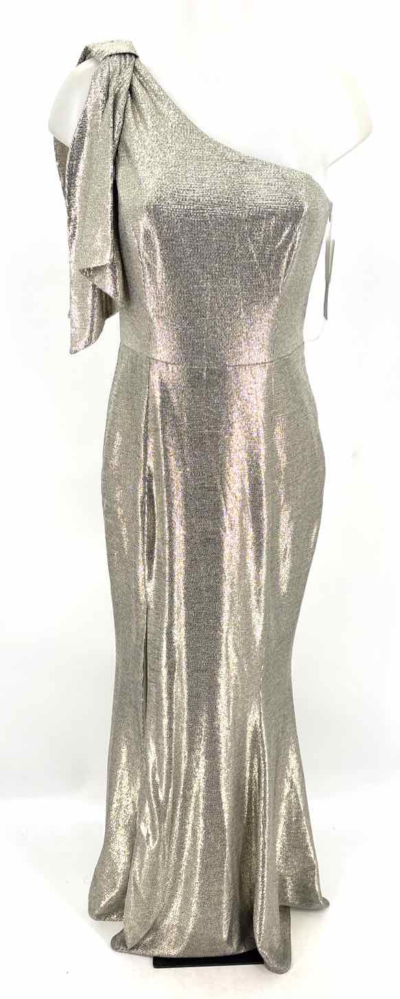 Size 6 BETSY ADAMS Gold Dress