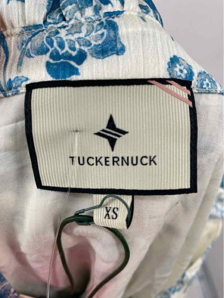 Size XS TUCKERNUCK Blue Print Dress