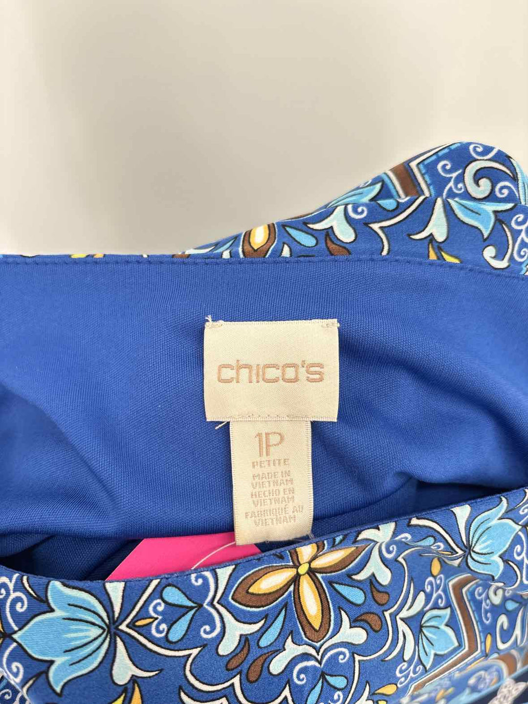 Size S Chico's Blue Print Dress