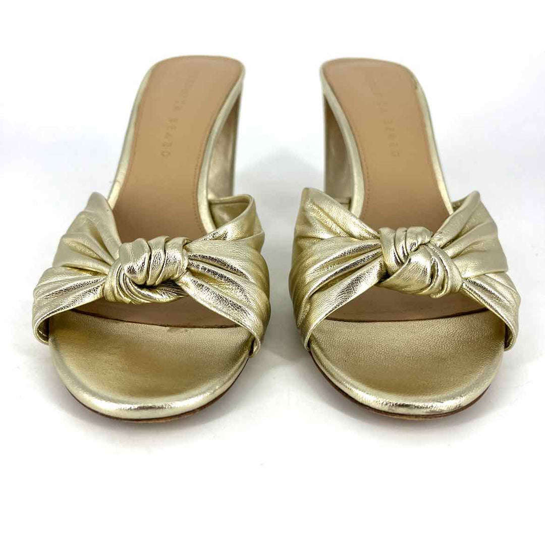 Shoe Size 9.5 VERONICA BEARD Gold Leather Sandals