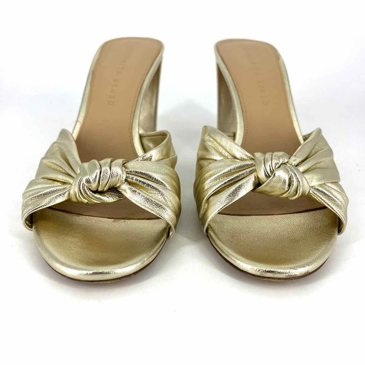 Shoe Size 9.5 VERONICA BEARD Gold Leather Sandals
