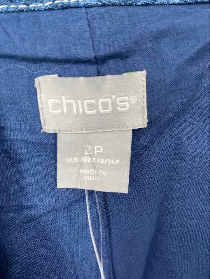 Size L Chico's Denim Blazer