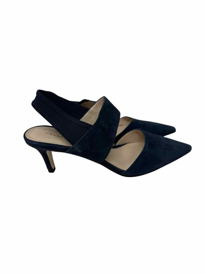 Shoe Size 6 PELLE MODE Navy Suede Pumps