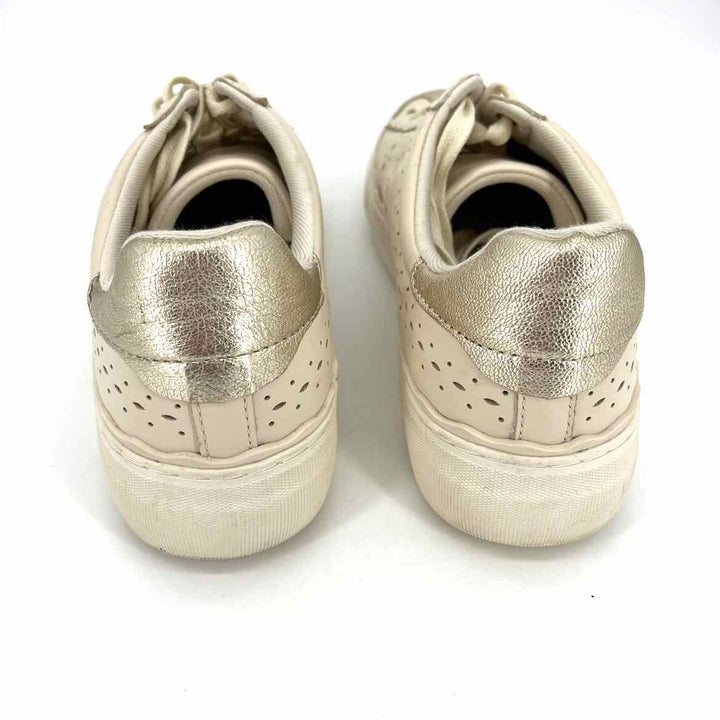 Shoe Size 9 Vince Camuto Cream Leather Sneakers