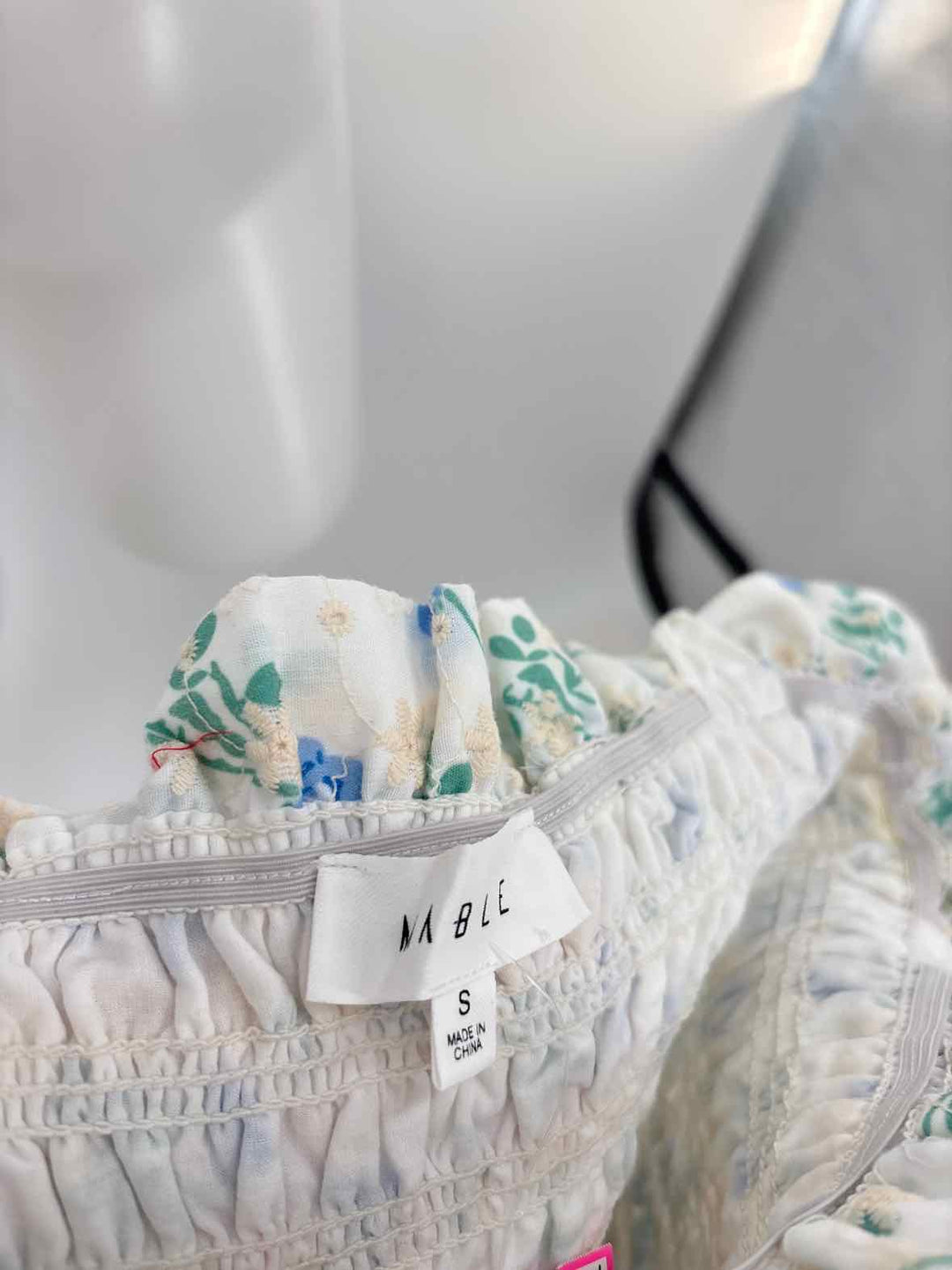Size S MABLE White Print Dress