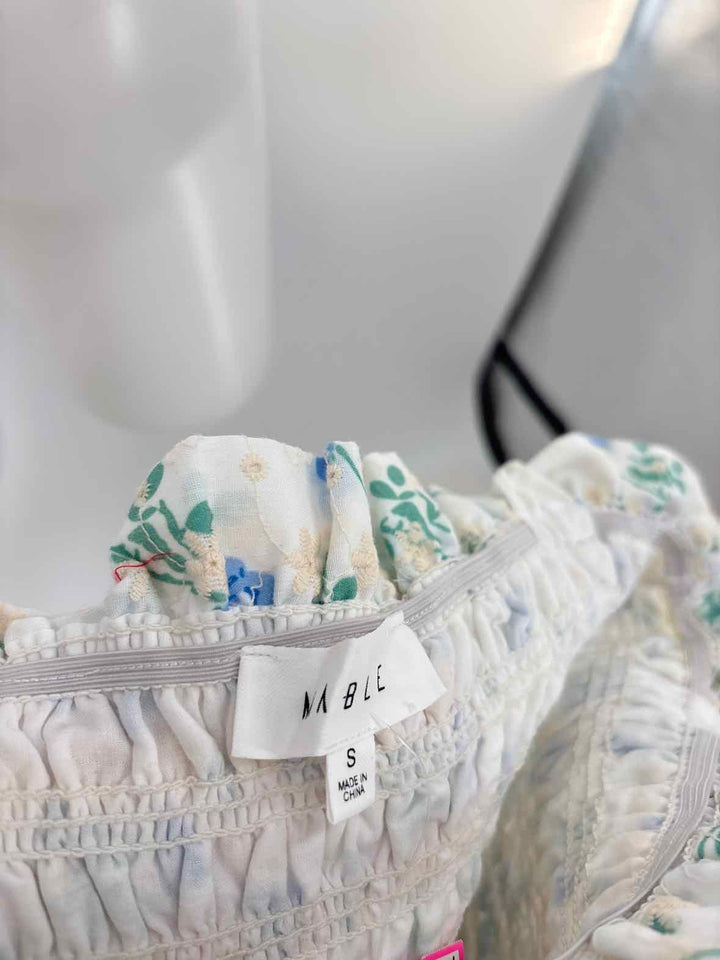 Size S MABLE White Print Dress