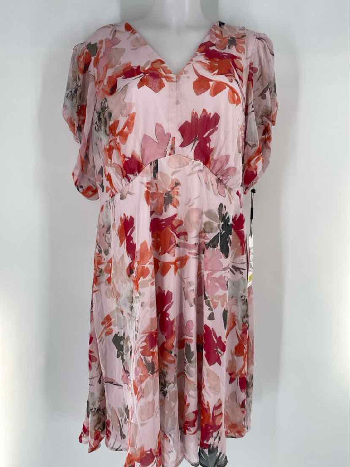 Size 16 Calvin Klein PINK PRINT Dress