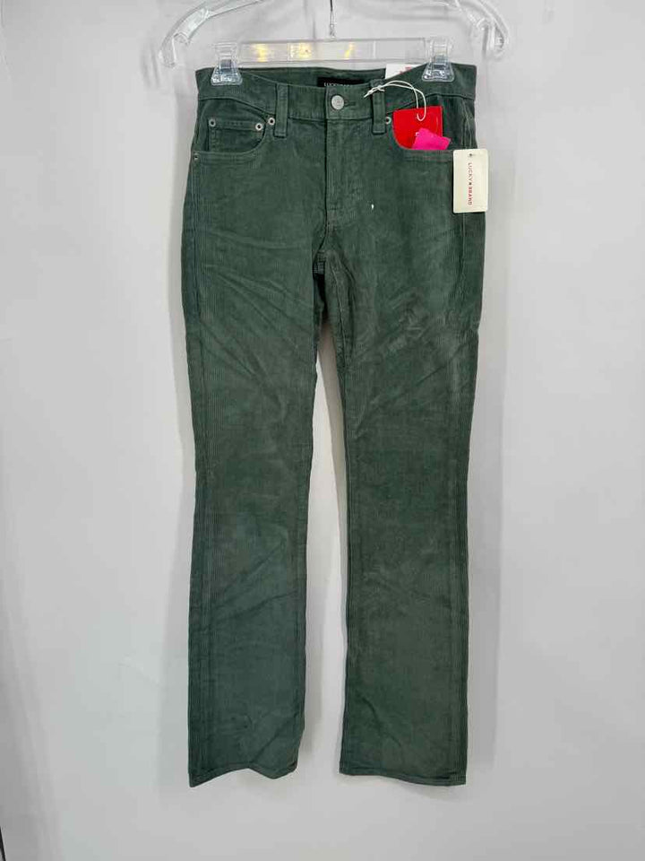 Size 24 LUCKY Green Corduroy Pants