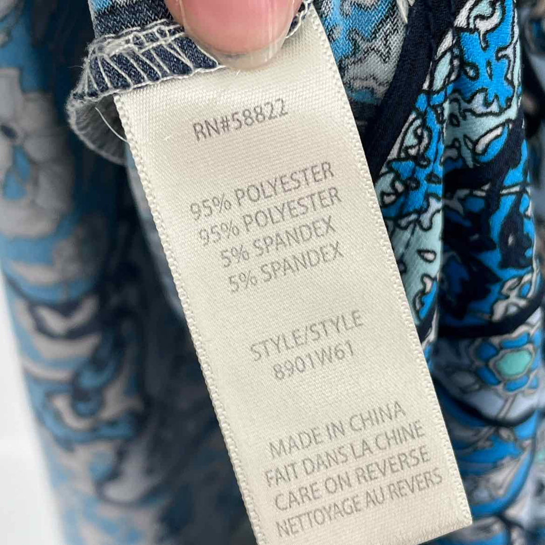 Size S MAX STUDIO Blue Print Dress