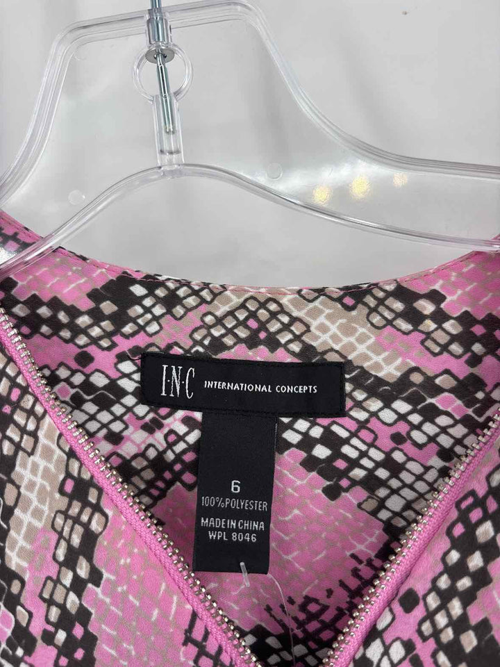 Size 6 INC PINK PRINT Shirt