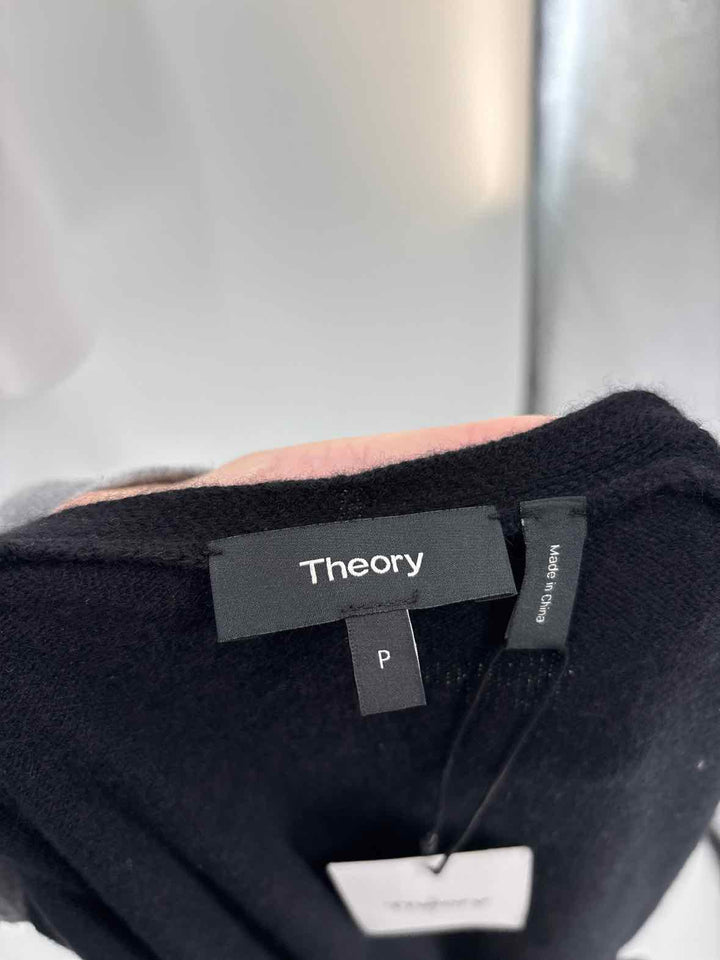 Size Petite THEORY Black Cashmere Luxury - Cardigan
