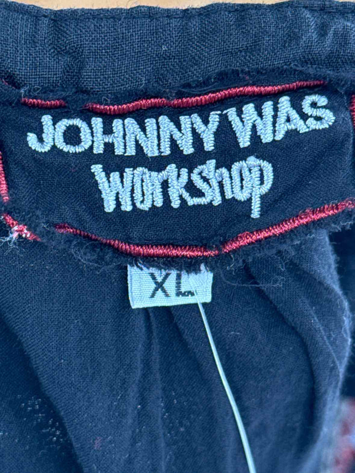 Size XL Johnny Was Black Print Dress