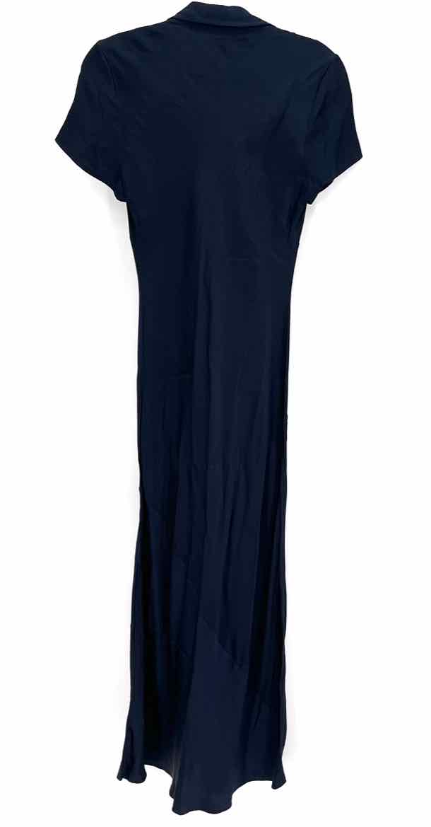 Size 2 J Crew Navy Sateen Dress