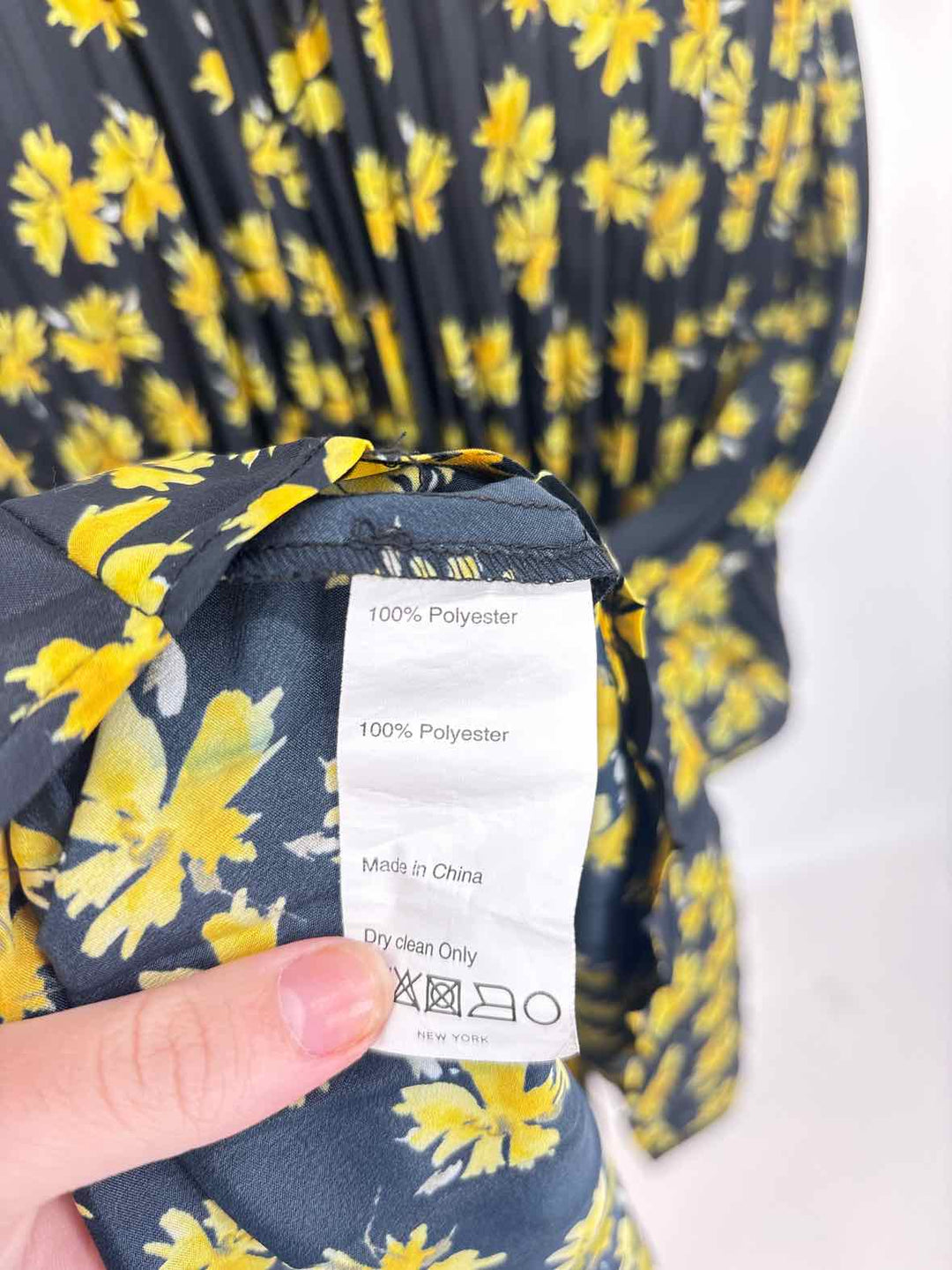 Size 42 DEREK LAM Navy Print Skirt