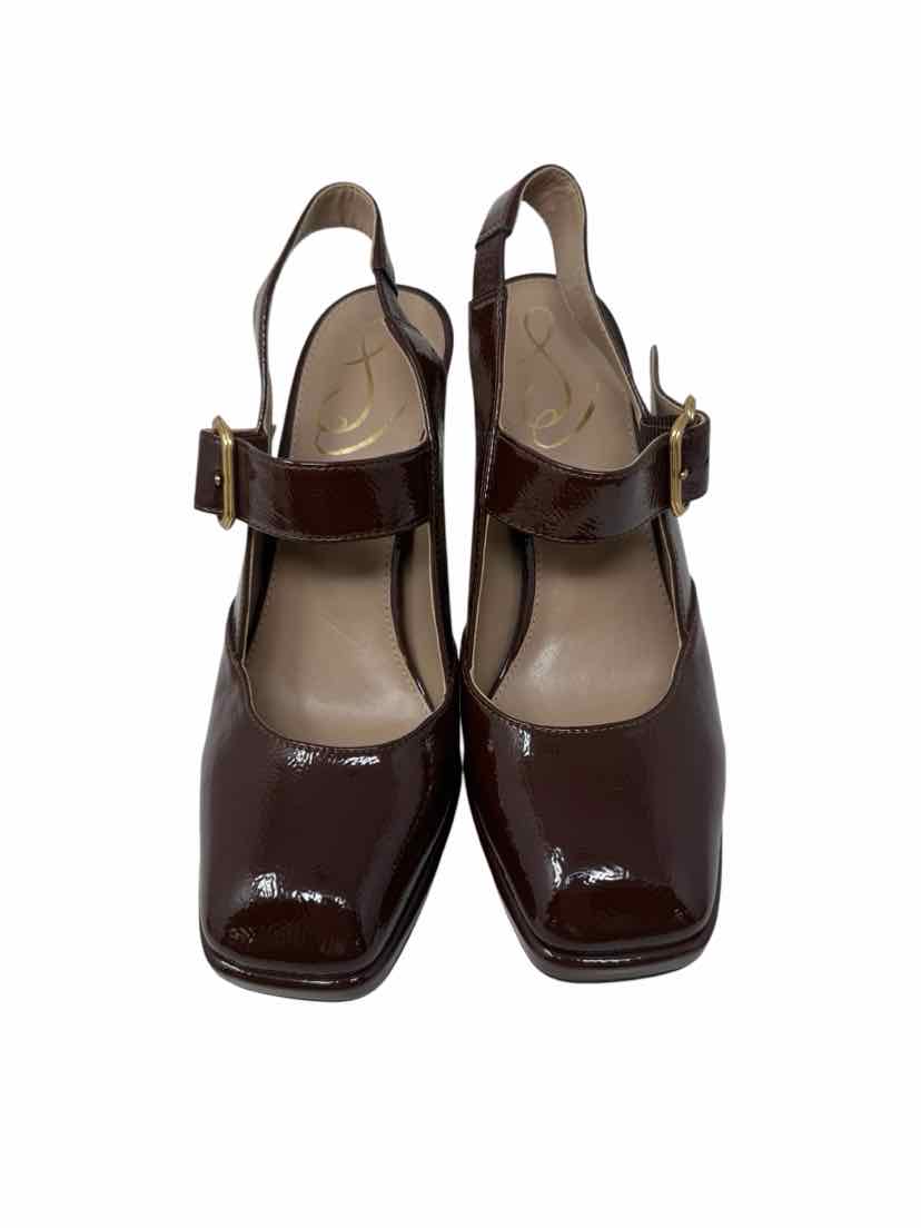 Shoe Size 7.5 Sam Edeleman Brown PATENT Pumps