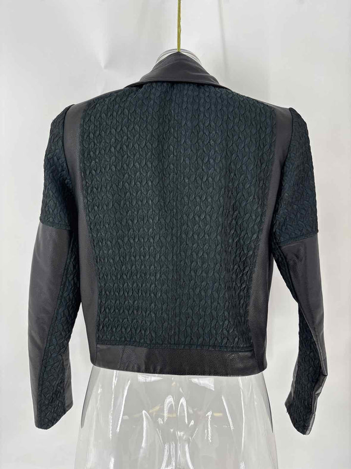 Size S HELMUT LANG Black Leather Jacket