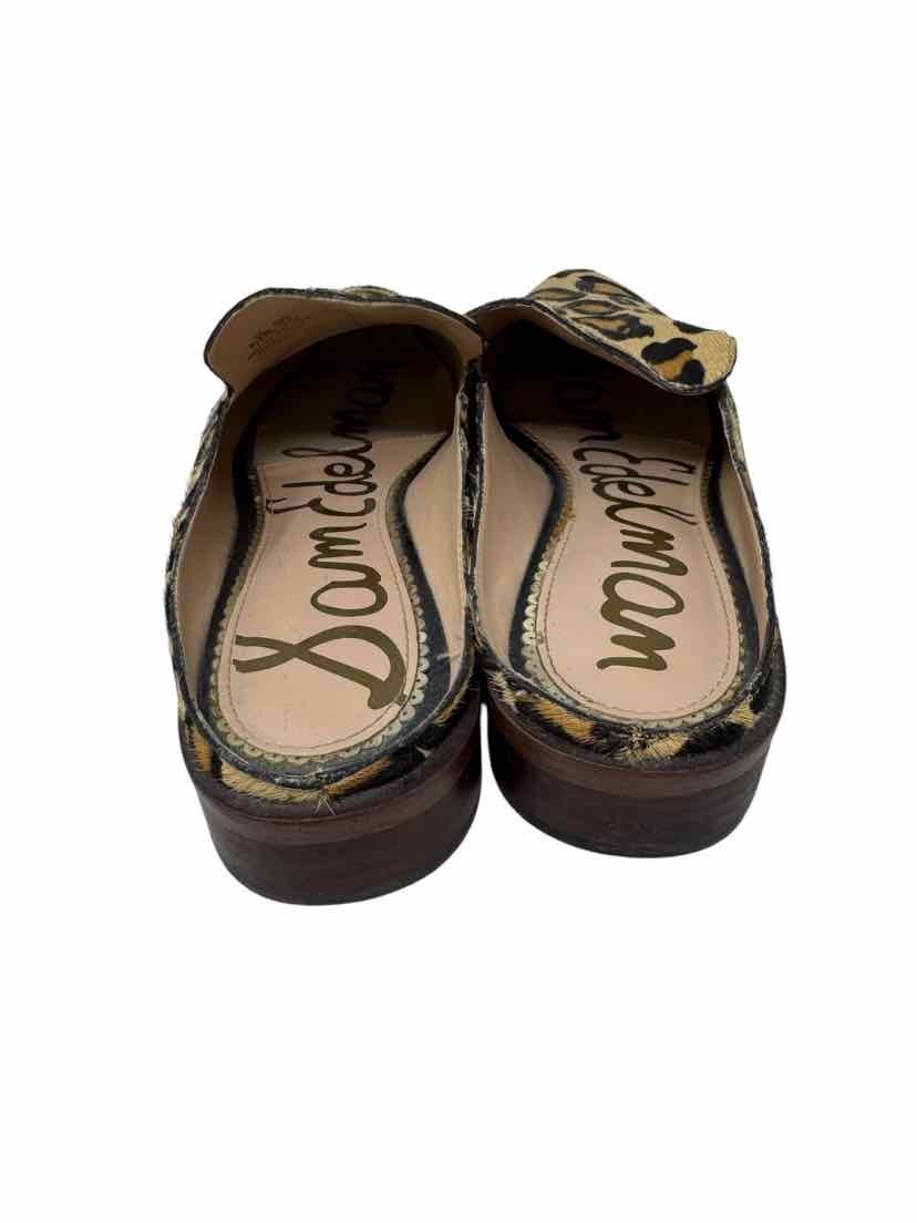 Shoe Size 9.5 Sam Edeleman Brown Print Mules