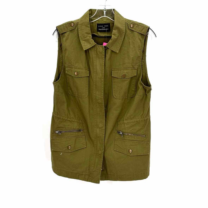 Size L Love Tree Green Vest