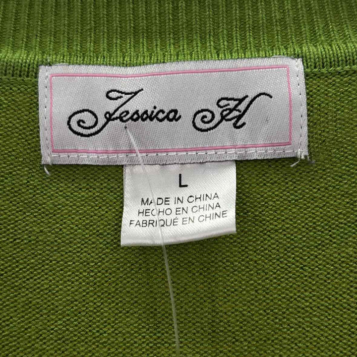 Size L JESSICA HOWARD Multi-Color Knit Dress